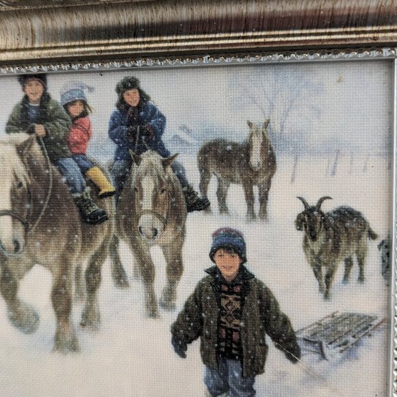 Bundle of 2 12'' X 10'' vintage winter themed print of Robert Duncan from 1996 - Picture 2 of 8